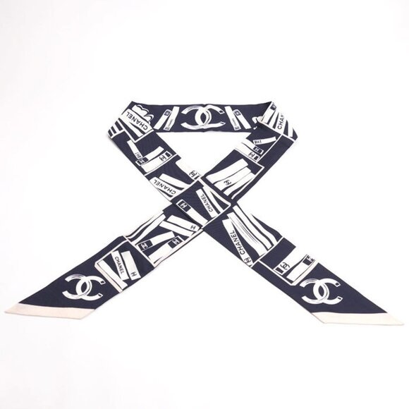 CHANEL Pink Logo Scarf - Picture 1 of 6